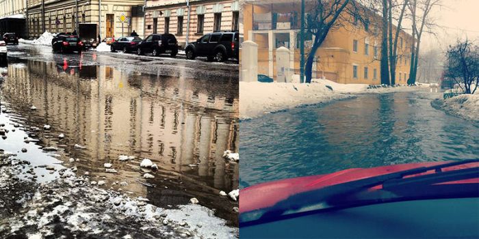 Как весна приходит в Москву (5 фото)