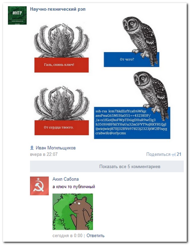 Смешные комментарии из социальных сетей