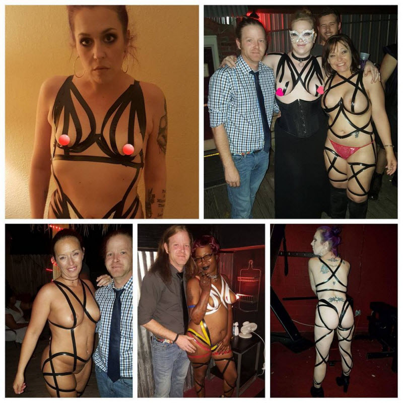 Новый модный тренд: изолента вместо одежды