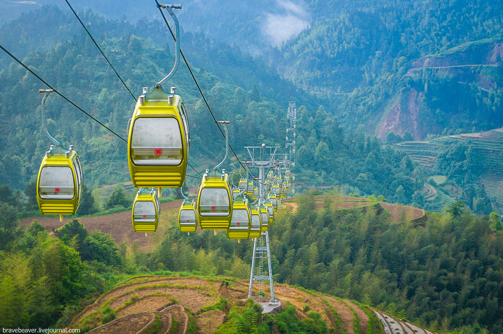 Рисовые террасы в Лонгшень Рисовые террасы в Лонгшень