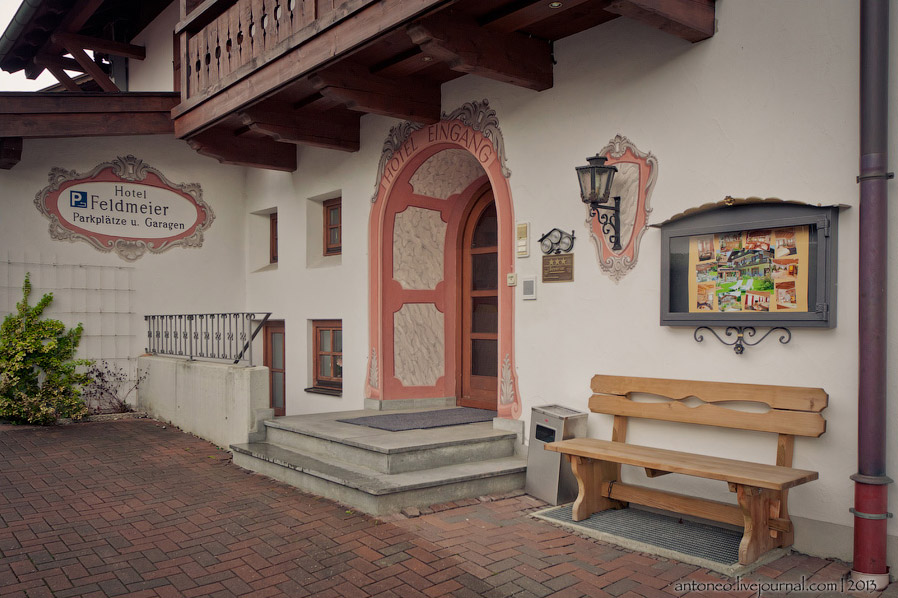 Сказочная деревушка в баварских Альпах Сказочная деревушка в баварских Альпах