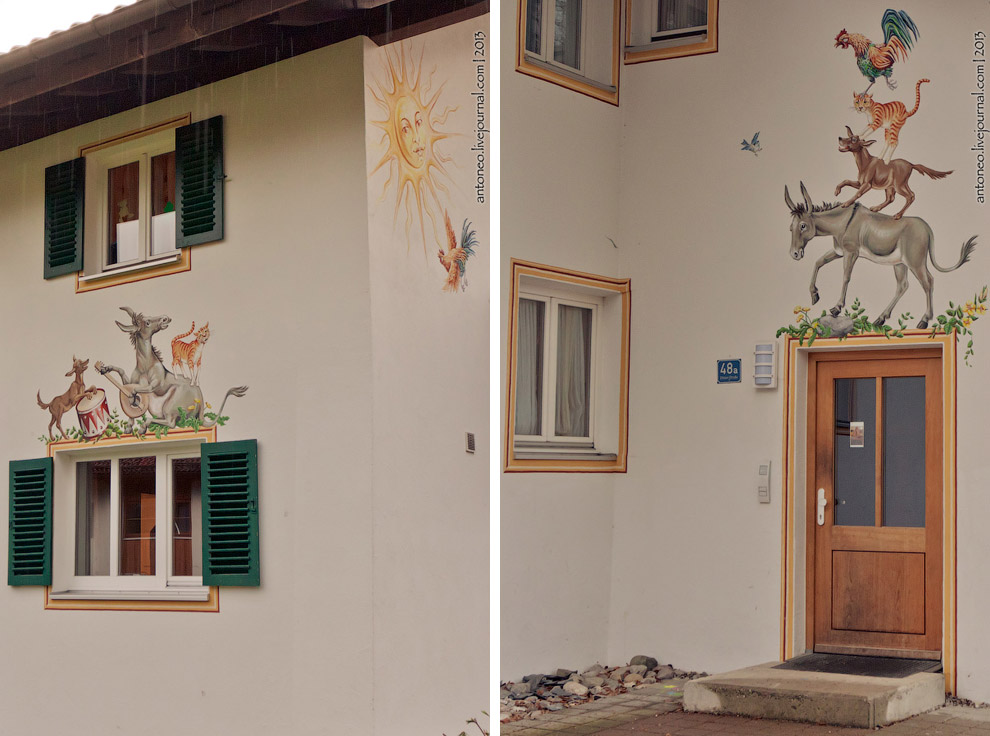 Сказочная деревушка в баварских Альпах Сказочная деревушка в баварских Альпах