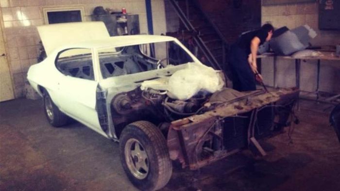 Восстановление маслкара Pontiac GTO 1970 года