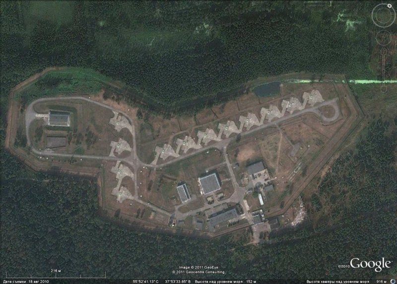 Российские стратегические ядерные силы и средства ПРО на снимках Google Earth (26 фото)