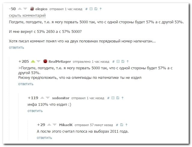 Смешные комментарии из социальных сетей