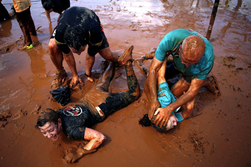 Гонка по грязи в Тель-Авиве