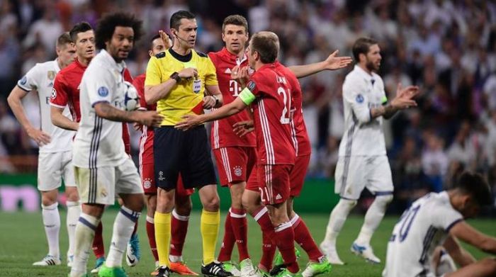 Матч Лиги чемпионов «Реал Мадрид» - «Бавария» закончился скандалом из-за спорного судейства