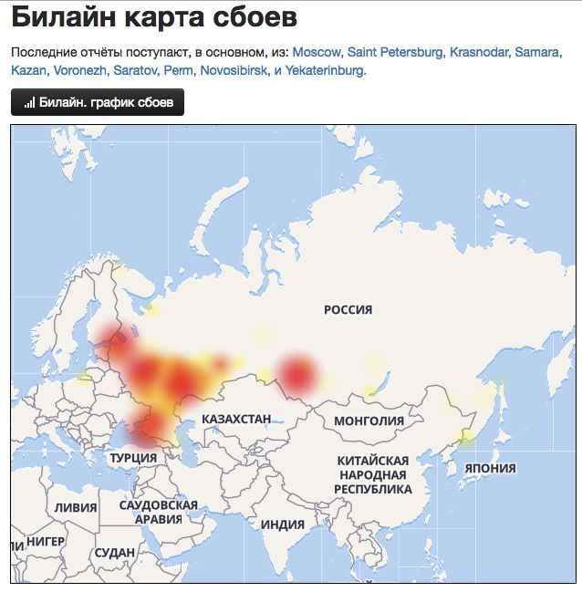 У российских мобильных операторов появились проблемы со связью