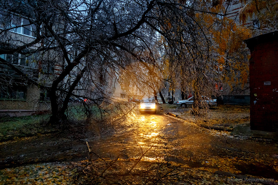 Ледяной дождь в Чебоксарах