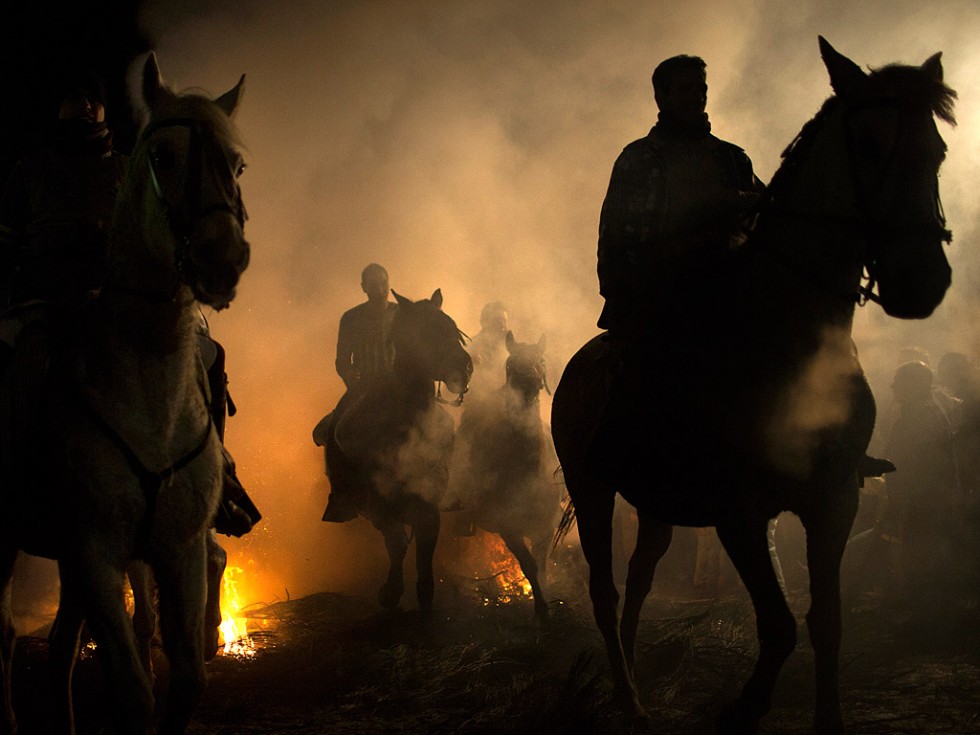 Огонь и лошади: День святого Антонио