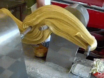 Увлекательные гифки с производства сладостей