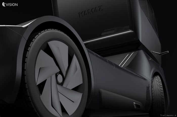 Футуристичный концепт «КамАЗа» от дизайнера Артема Трофименко