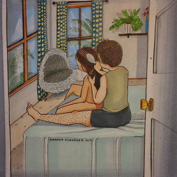 Отношения и супружеская жизнь в рисунках Аманды Олеандер