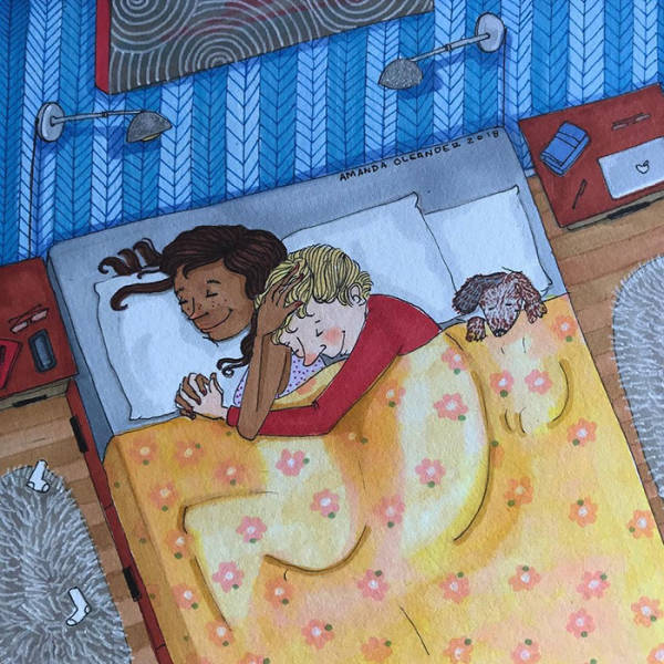 Отношения и супружеская жизнь в рисунках Аманды Олеандер