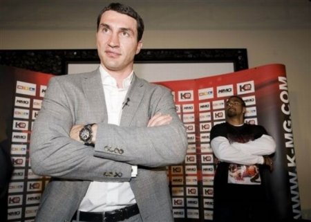 Скандал на пресс-конференции Владимира Кличко и Дэвида Хэя