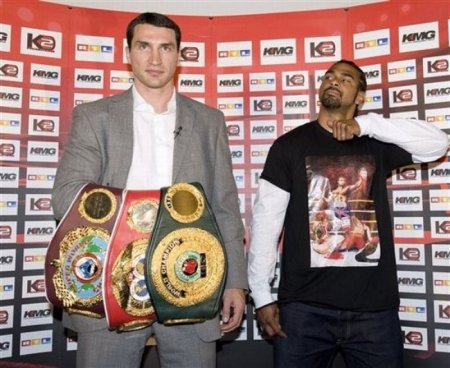 Скандал на пресс-конференции Владимира Кличко и Дэвида Хэя