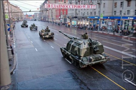 Репетиция парада 9 мая. Военная техника