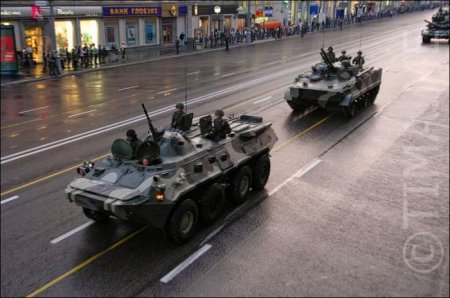 Репетиция парада 9 мая. Военная техника