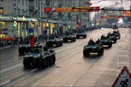 Репетиция парада 9 мая. Военная техника