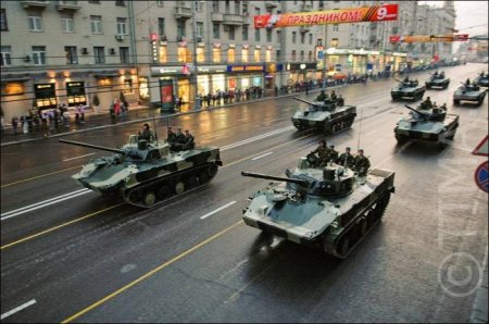 Репетиция парада 9 мая. Военная техника