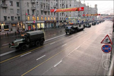 Репетиция парада 9 мая. Военная техника