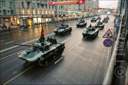 Репетиция парада 9 мая. Военная техника