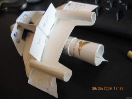 Истребитель из сигаретной пачки: Инструкция по сборке (11 фото)