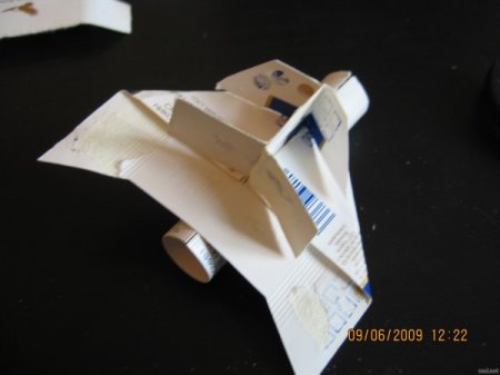 Истребитель из сигаретной пачки: Инструкция по сборке (11 фото)
