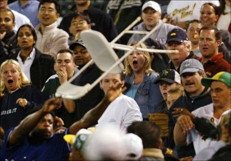 Быть зрителем - опасно (14 фото)