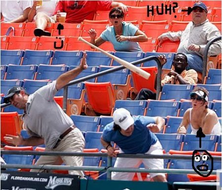 Быть зрителем - опасно (14 фото)