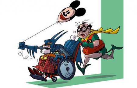 Что станет в старости со знаменитыми супергероями?