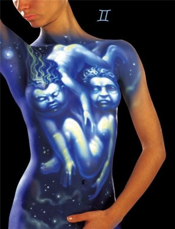 Зодиакальный боди-арт