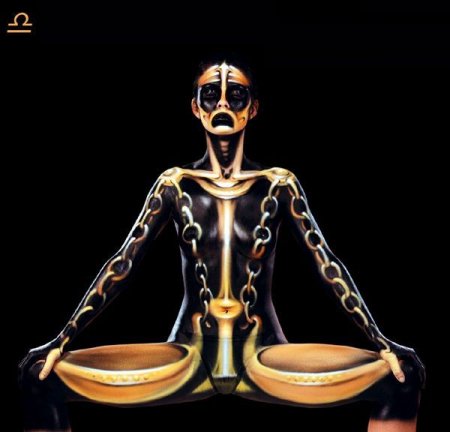 Зодиакальный боди-арт