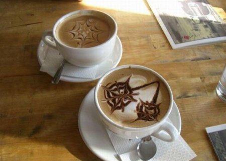 Рисунки на капучино