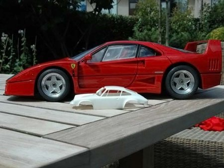 Точная копия Ferrari F40 в миниатюре (45 фото)