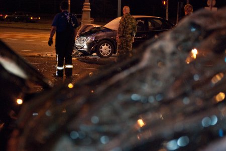 Пьяные ВДВшники протаранили вчера джип с семьёй (19 фото)