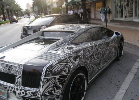 Разрисованный Ламборгини (4 фото)