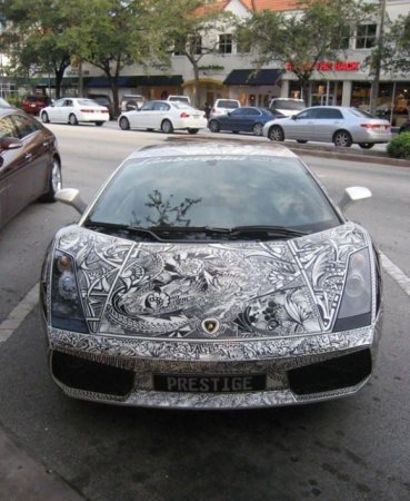 Разрисованный Ламборгини (4 фото)