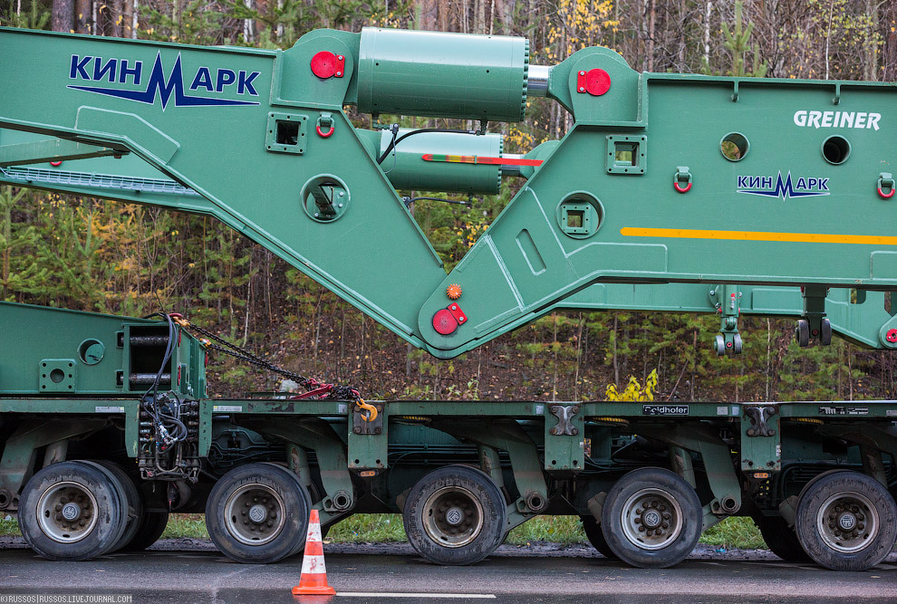 Как «Матильда» везла турбину весом 308 тонны