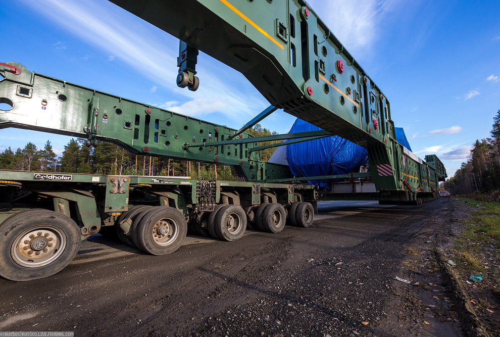 Как «Матильда» везла турбину весом 308 тонны