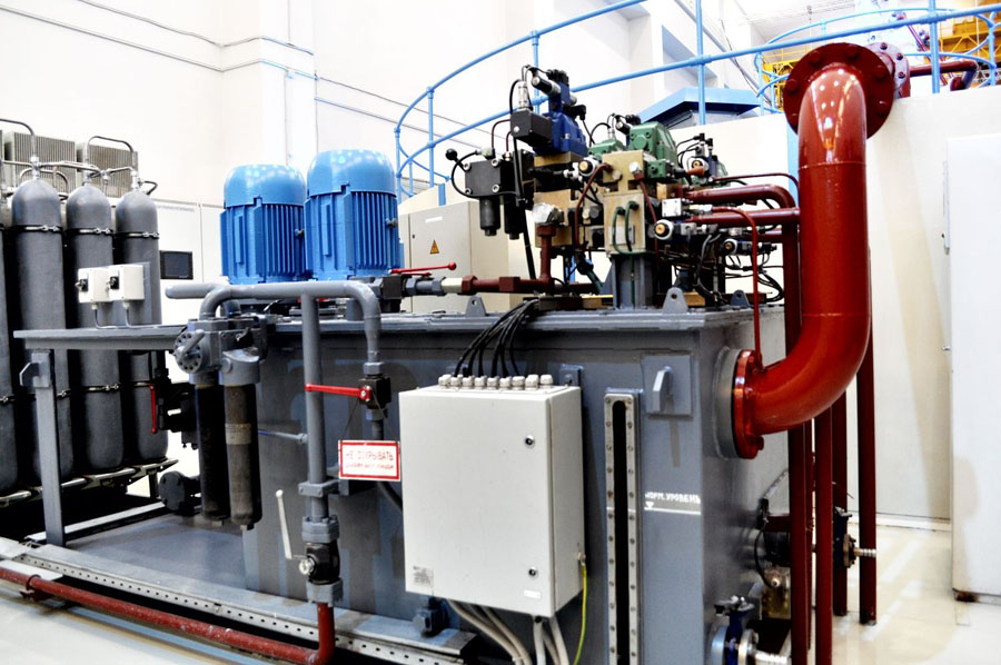 Запуск гидроагрегата на Лесогорской ГЭС