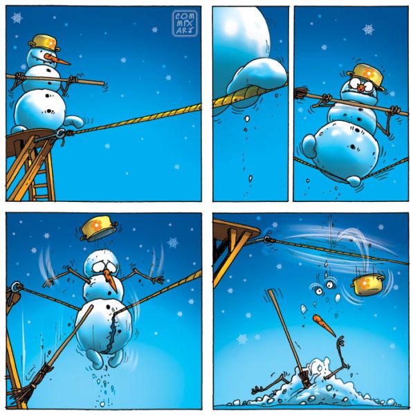 Веселые комиксы по мотивам сказок