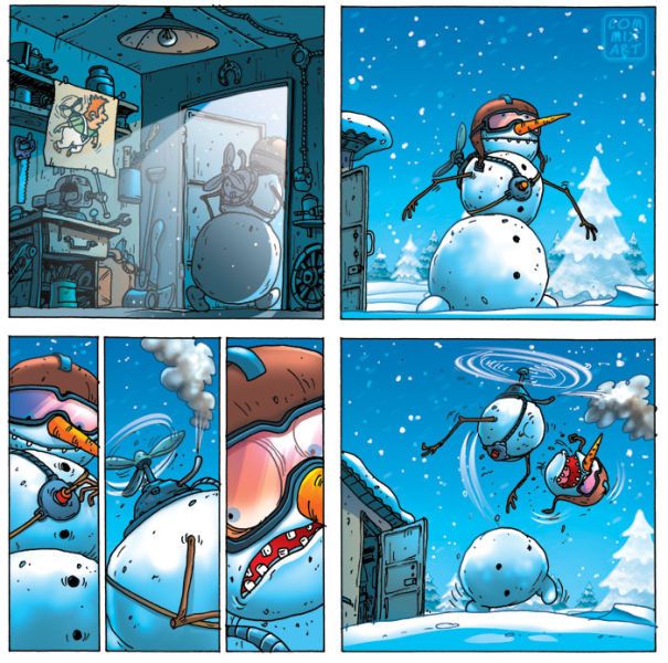 Веселые комиксы по мотивам сказок