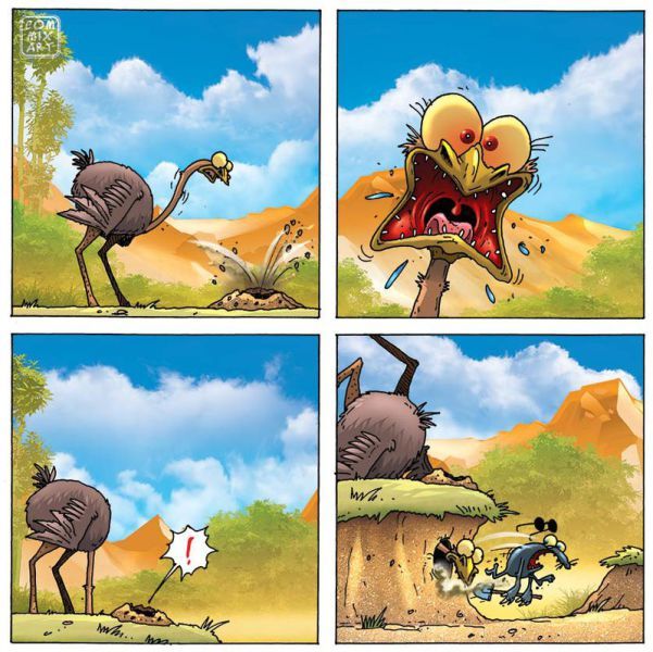 Веселые комиксы по мотивам сказок