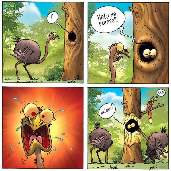 Веселые комиксы по мотивам сказок