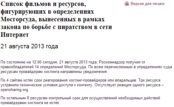 Хроника пикирующего тырнета РФ