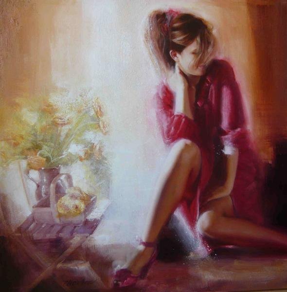 Рисует Таламбек Чекиров