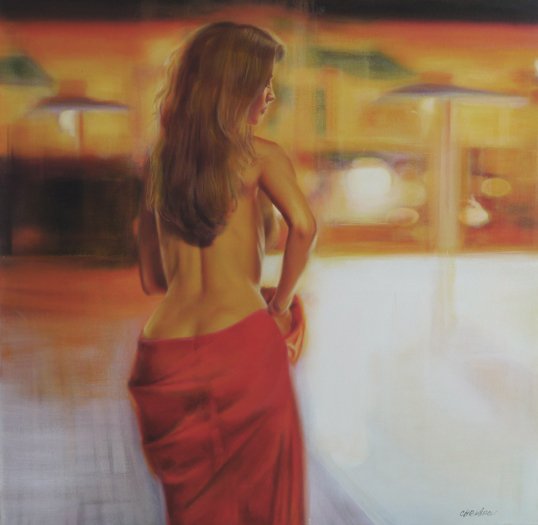 Рисует Таламбек Чекиров