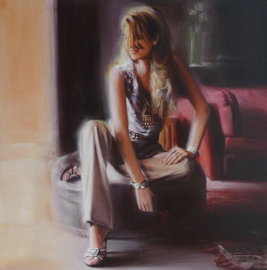 Рисует Таламбек Чекиров