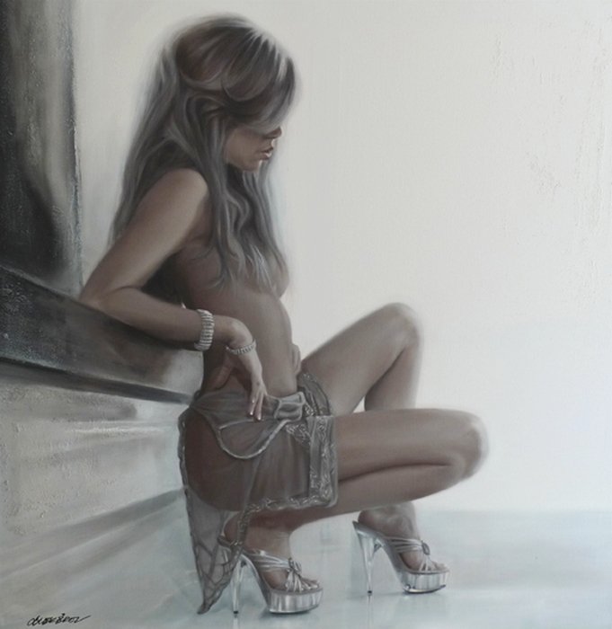 Рисует Таламбек Чекиров